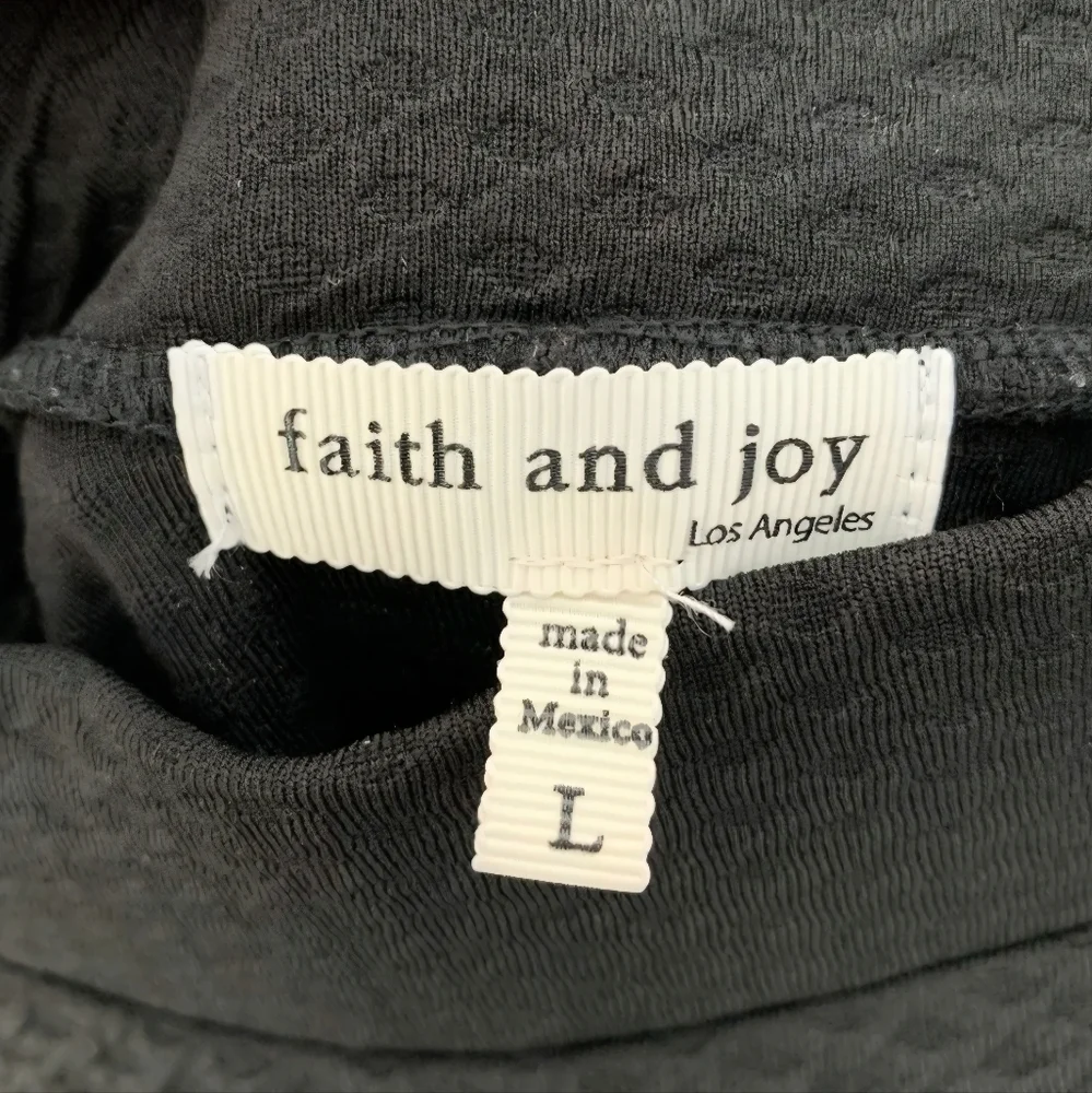 Faith and Joy Classic Black A-Line Skirt
